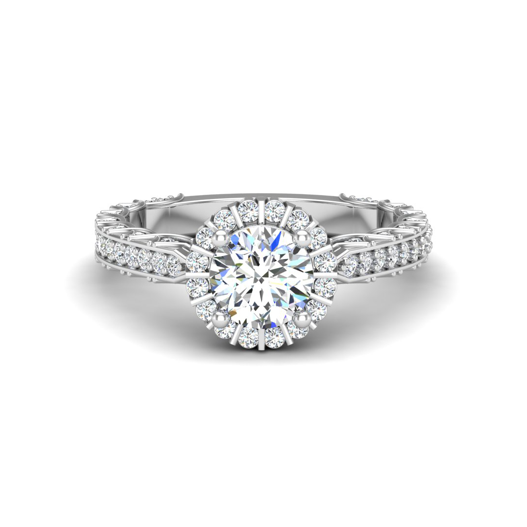 Sutton Halo Engagement Ring